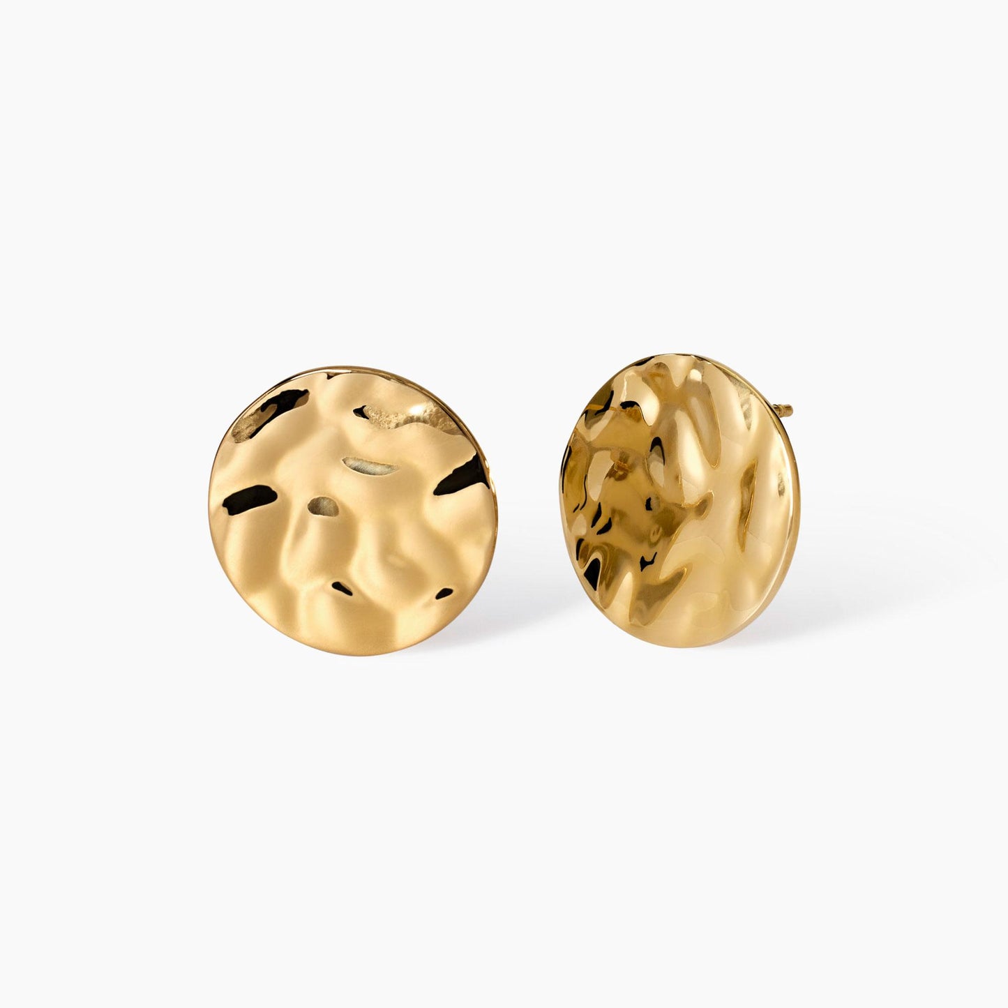 Orecchini Kidult donna a lobo effetto martellato