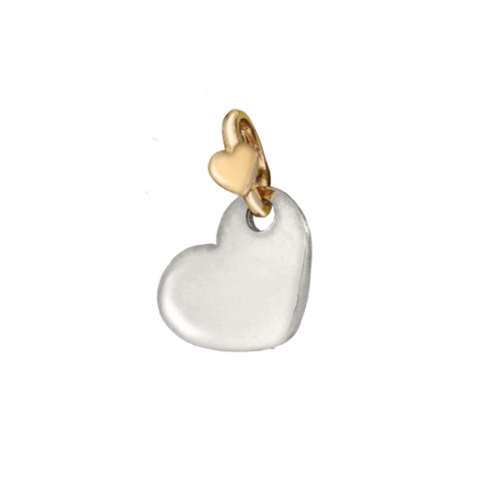 Ciondolo Dodo Mariani Cuore laterale Argento e Oro
