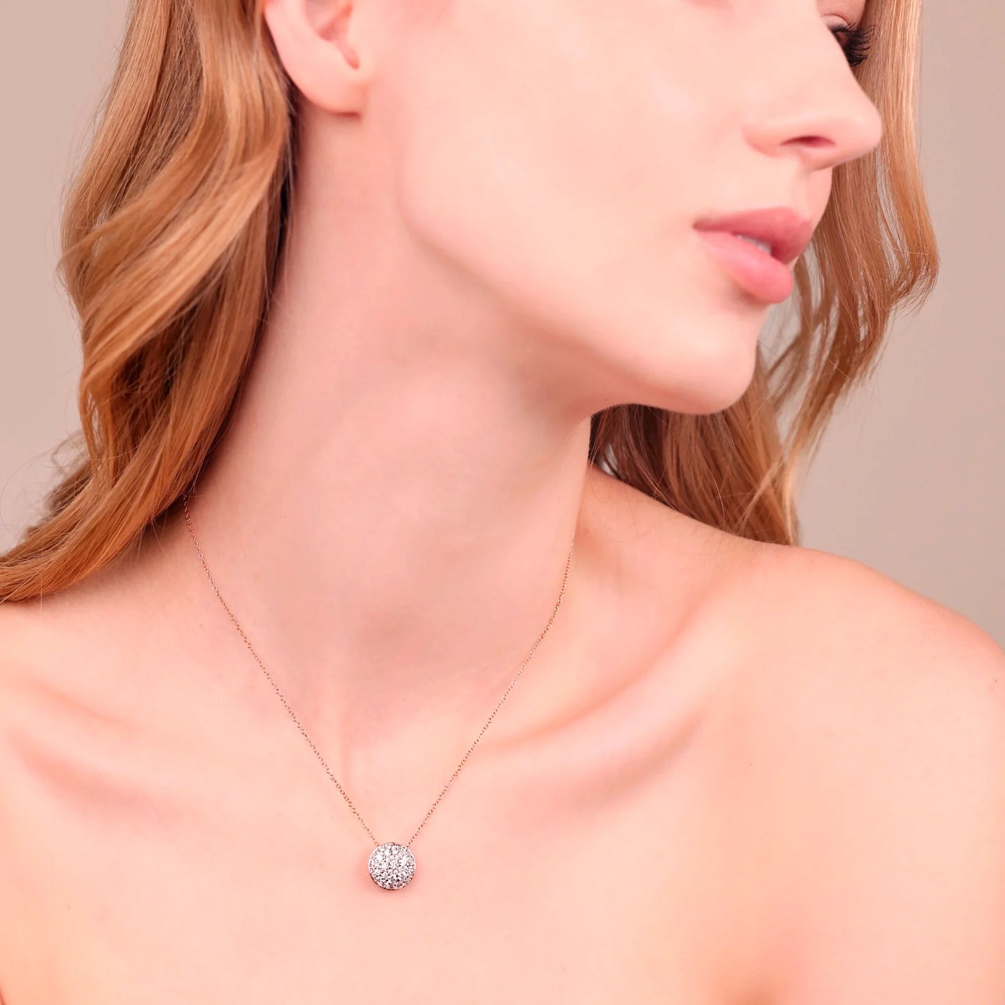 Collana Bronzallure donna Bottone in pavè