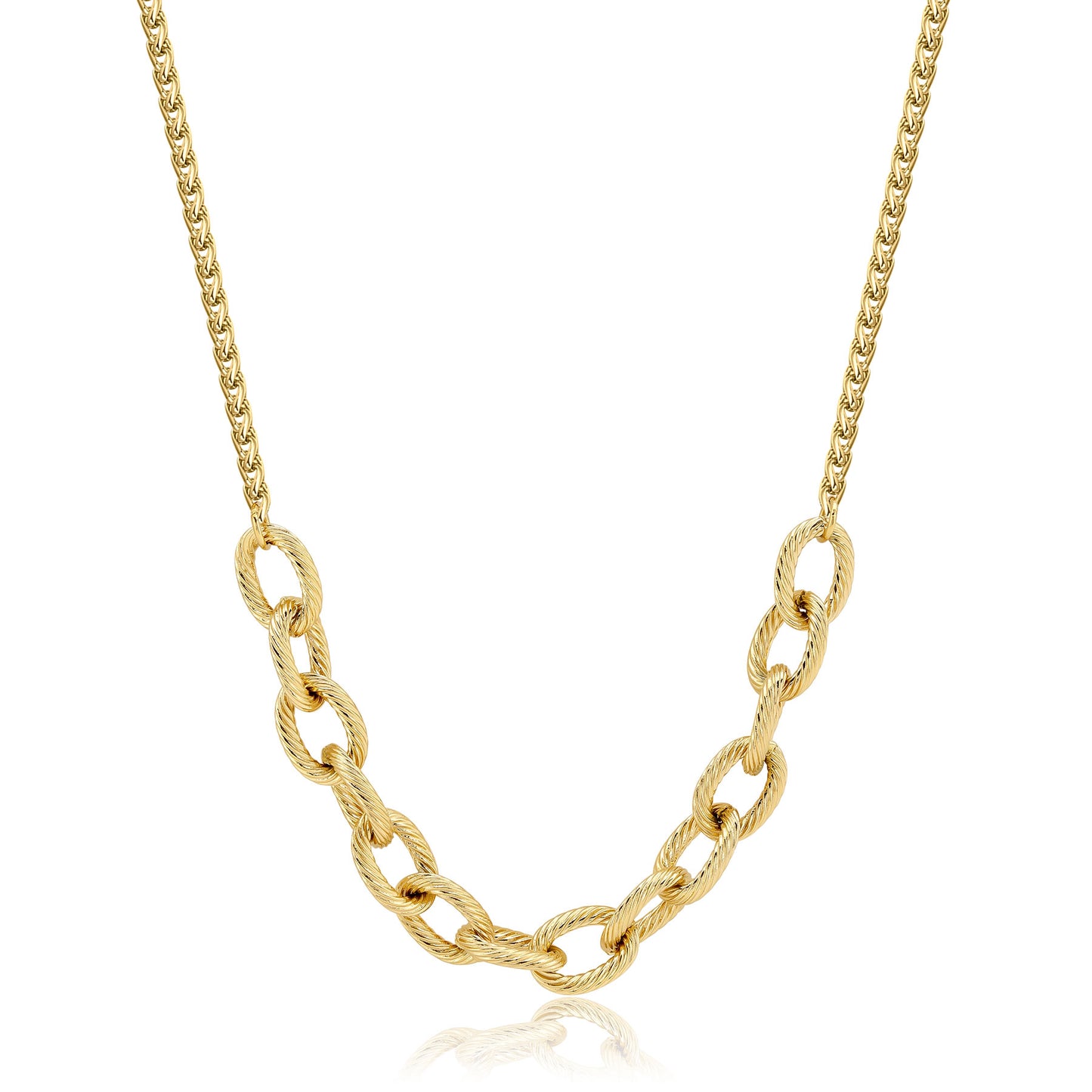 Collana S'Agapò donna Chunky Catena spiga Gold