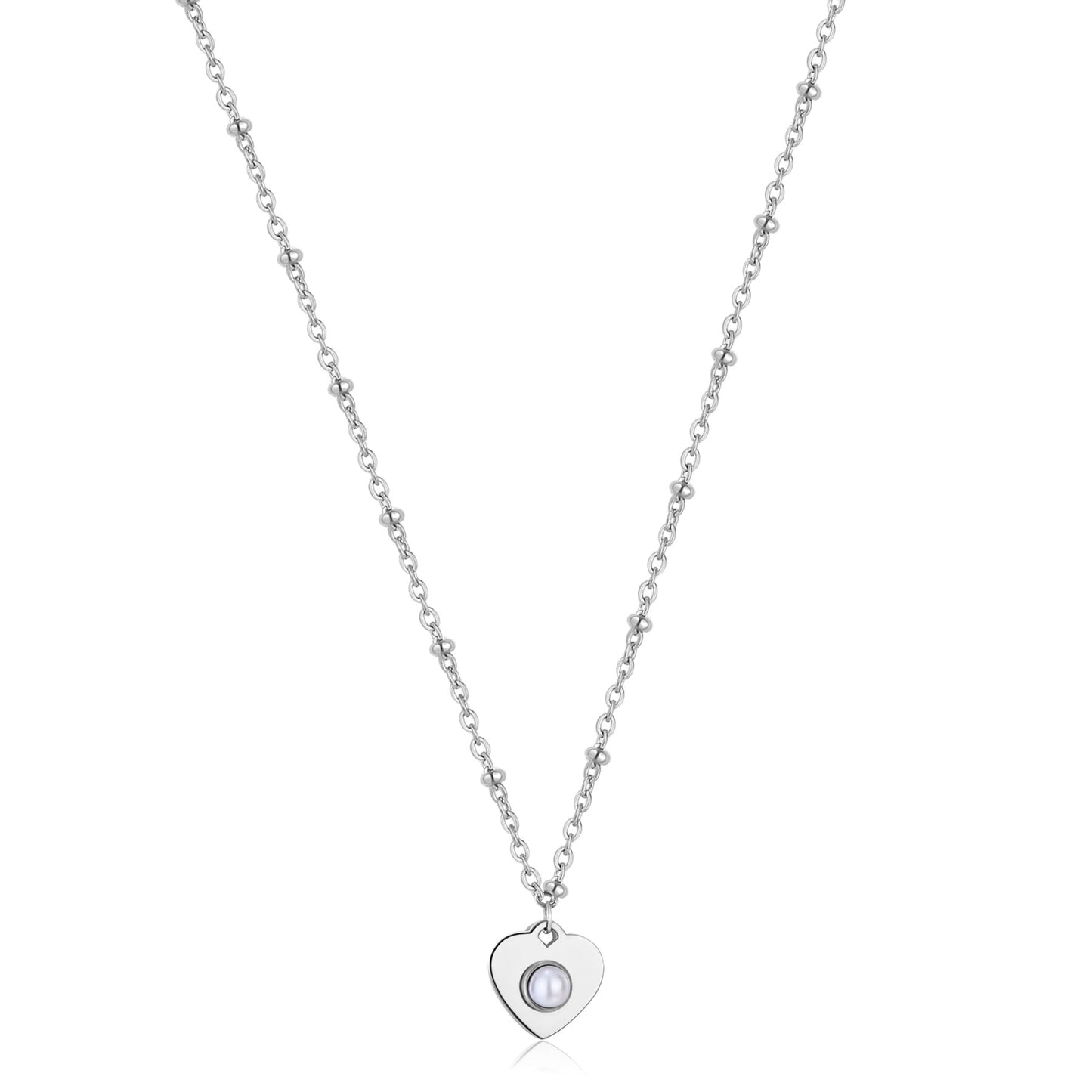 Collana S'Agapò donna Message Cuore e perla