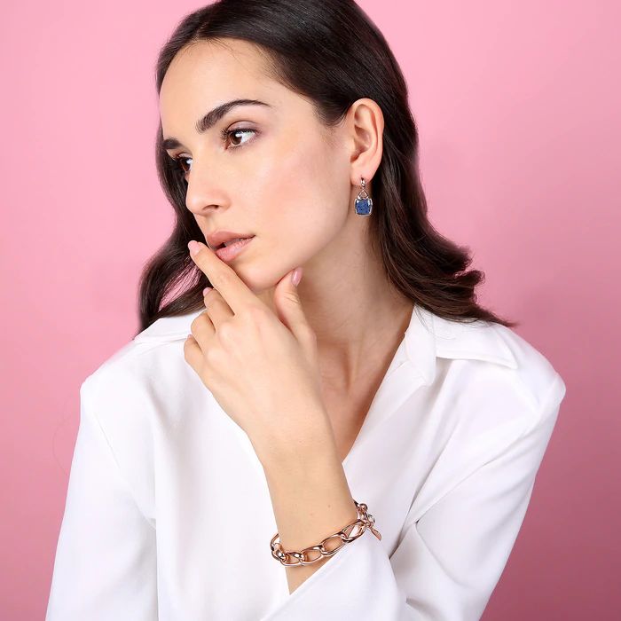 Bracciale Bronzallure catena forzatina allungata ritorta