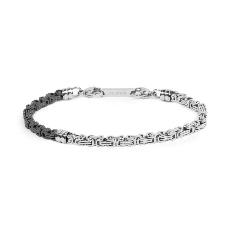 Bracciale Marlù uomo catenza bizantina da 0,4cm