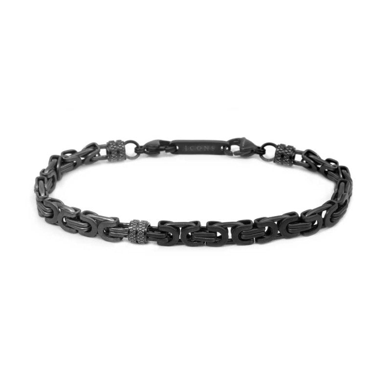 Bracciale Marlù uomo catenza bizantina da 0,6cm