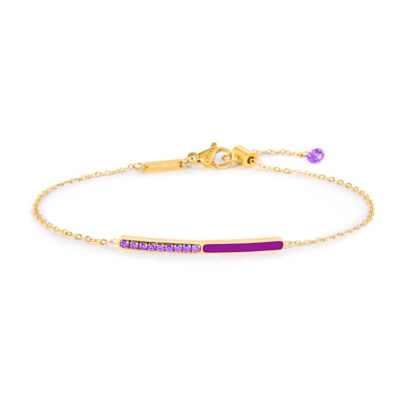 Bracciale Marlù donna Zirconi e smalto gold
