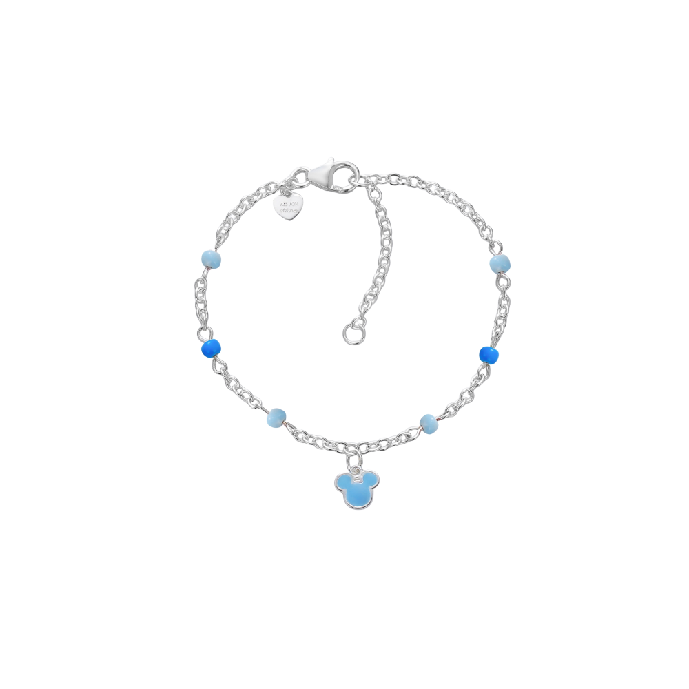 Bracciale bimba Disney Mickey Mouse azzurro