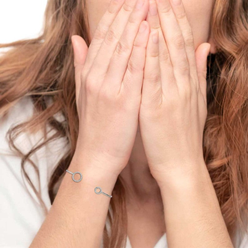 Bracciale rigido Marlù Cerchi con zirconi