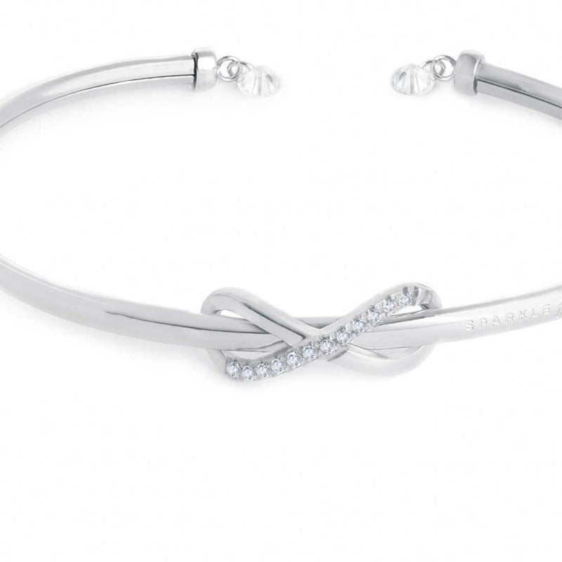 Bracciale rigido Marlù Infinito con zirconi