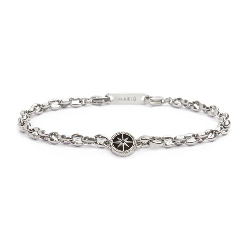 Bracciale Marlù Uomo rosa dei venti catena marine