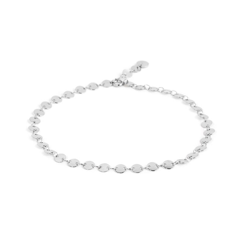 CAVIGLIERA MARLÙ CON CATENA A DISCO PIATTO ACCIAIO