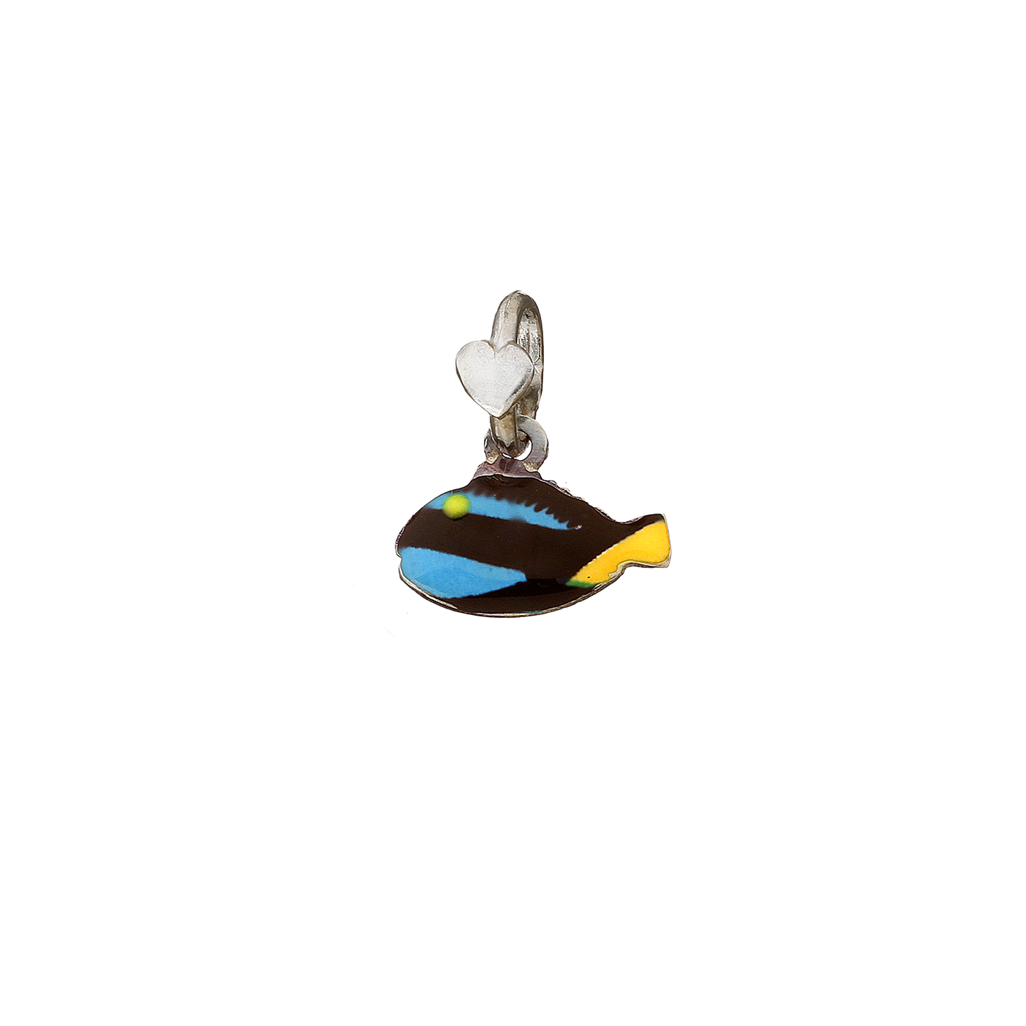 Ciondolo Dodo Mariani Pesce chirurgo Argento e smalto