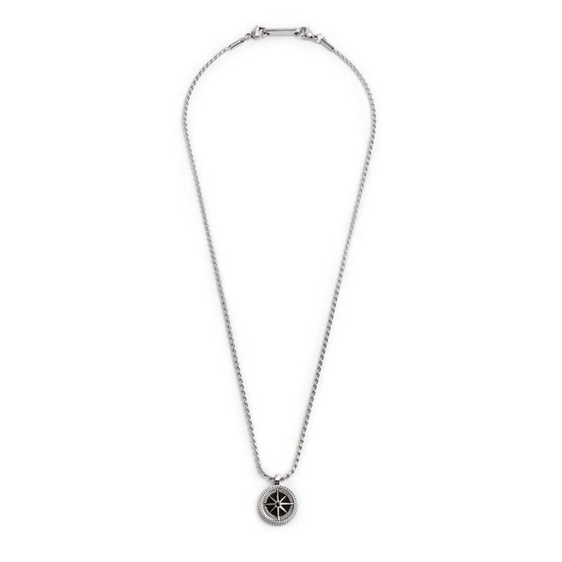 Collana Marlù uomo con rosa dei venti pendente