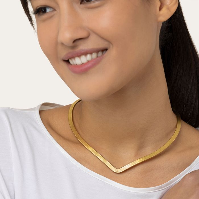 Collana Vestopazzo donna Rigida a forma di V