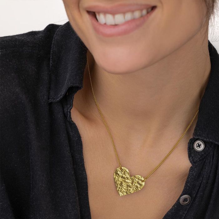Collana Vestopazzo donna Cuore martellato