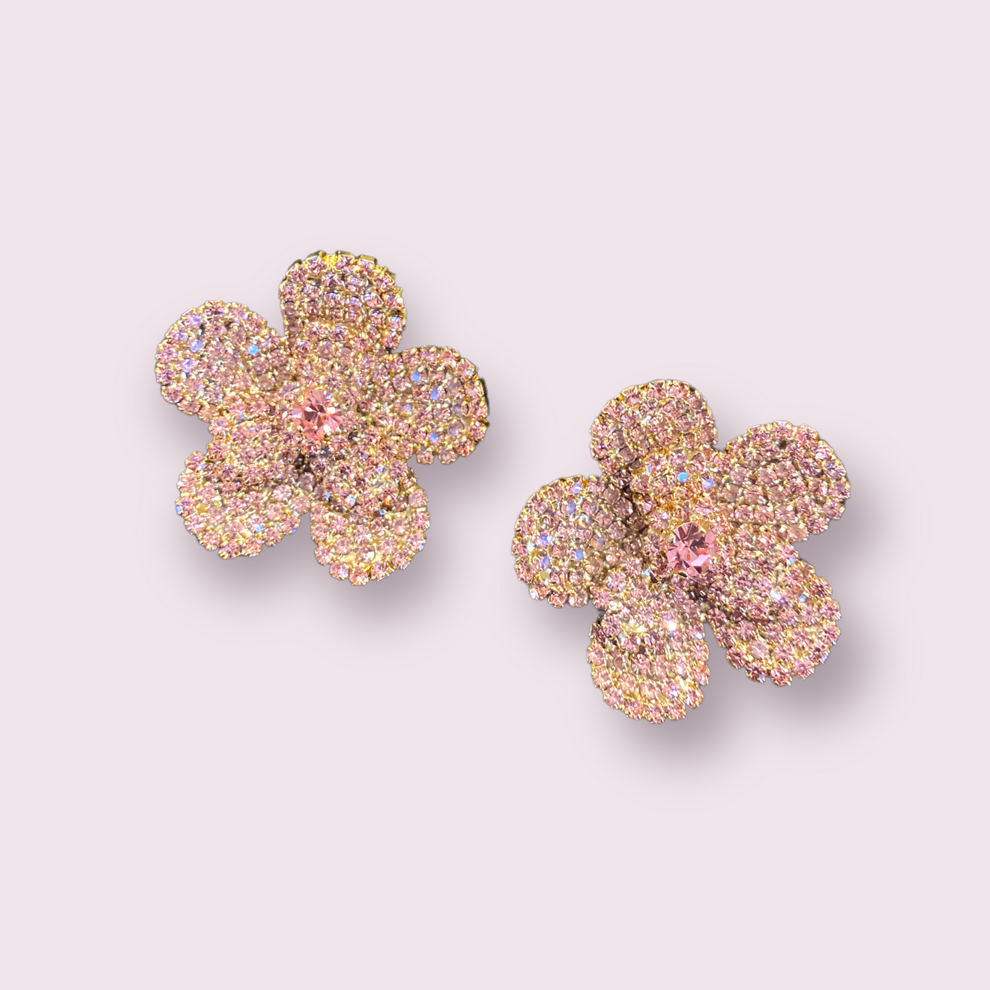 Orecchini Diamond Accessori donna Fiore Rosa