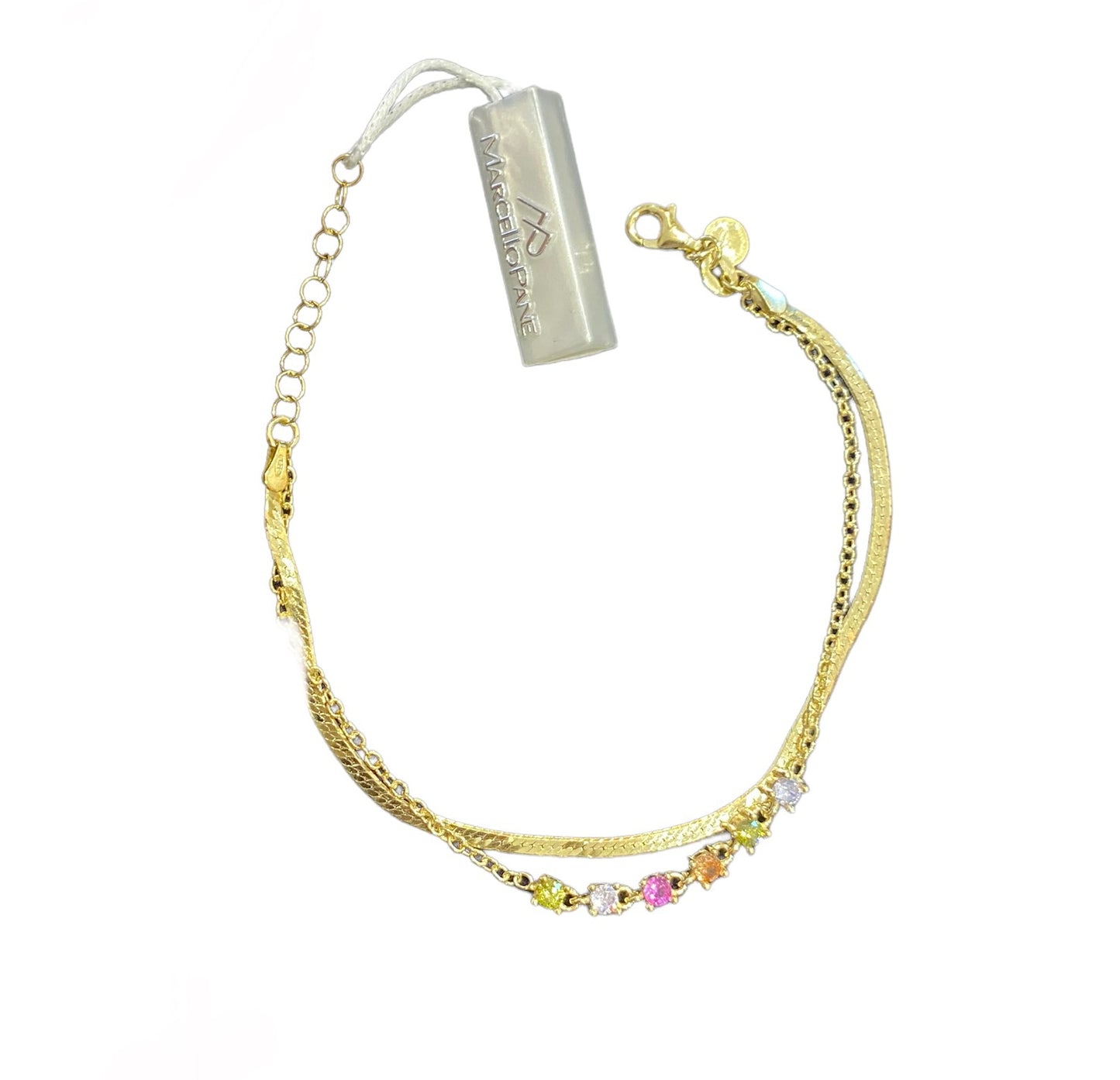 Bracciale donna Marcello Pane pietre colorate