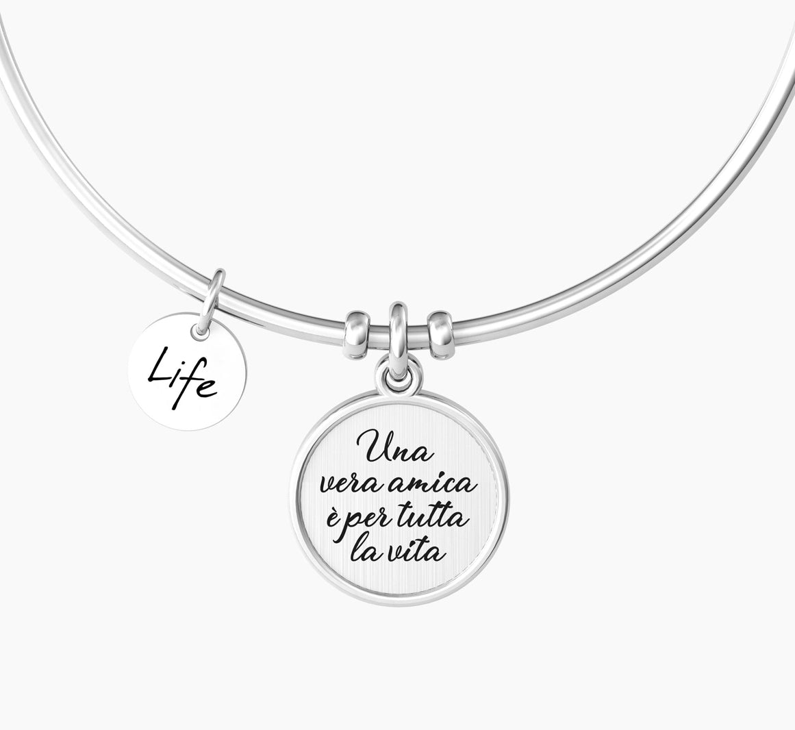 Bracciale donna Kidult UNA VERA AMICA È PER TUTTA LA VITA