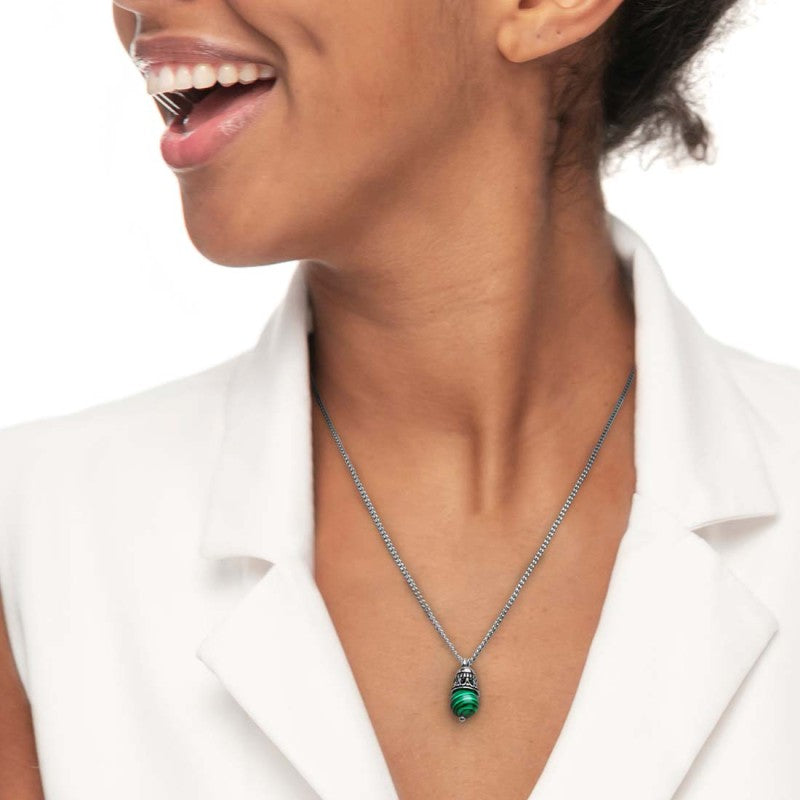 Collana Marlù unisex catena grumetta con pendente