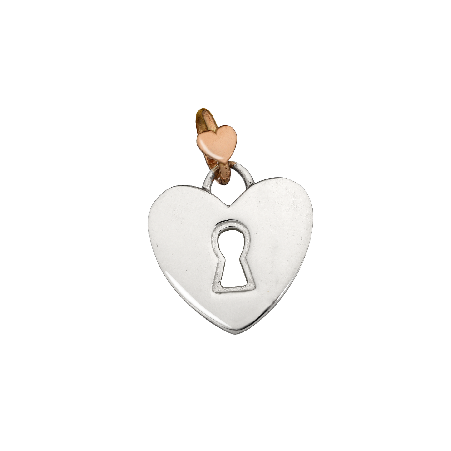 Ciondolo Dodo Mariani Lucchetto grande Argento Oro rosa