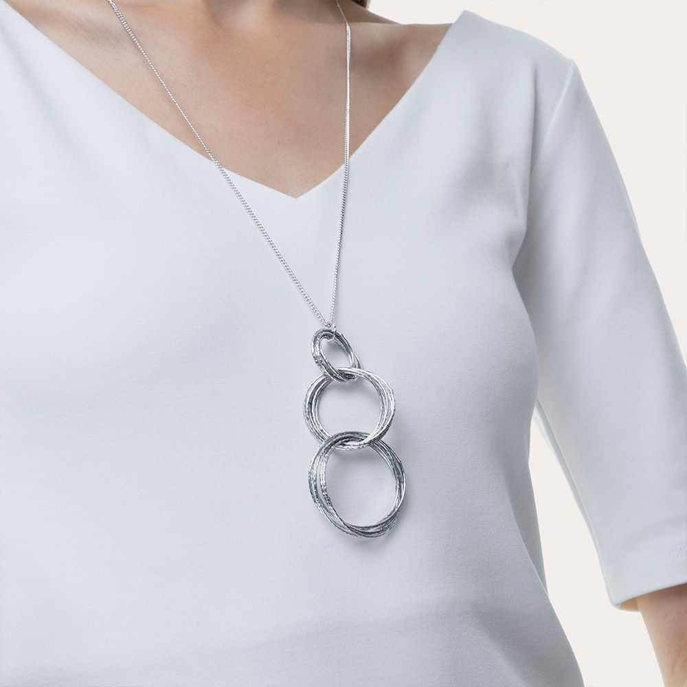 Collana lunga Vestopazzo donna Tre cerchi