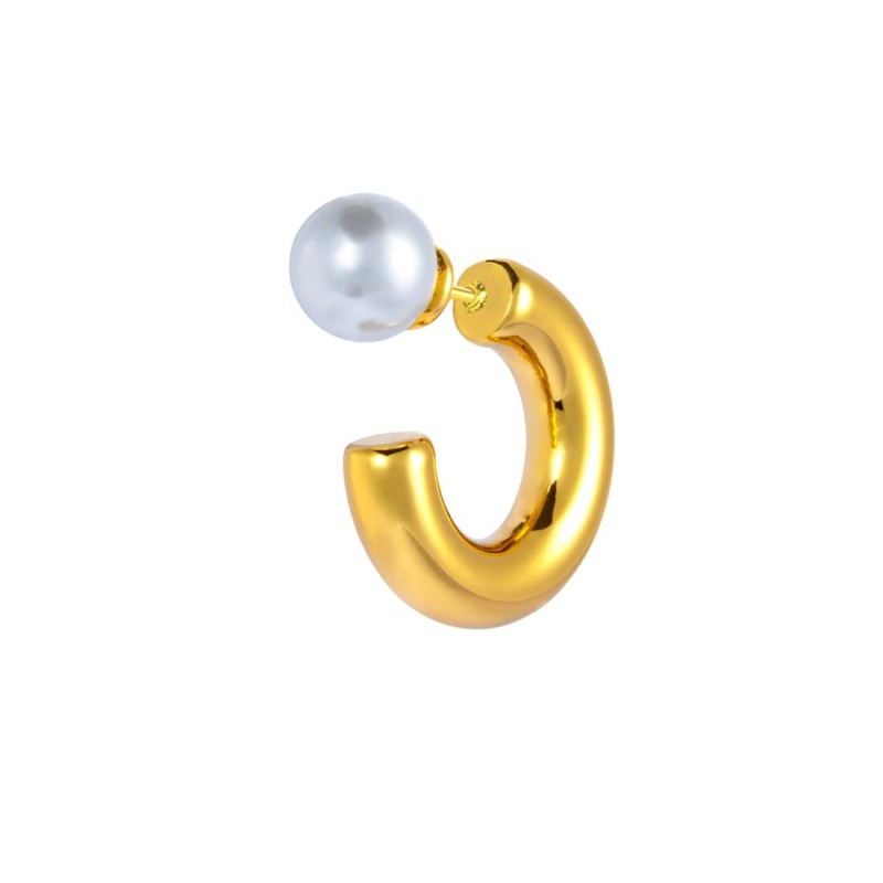 Mono orecchino Marlù cerchietto 1,9cm con perla