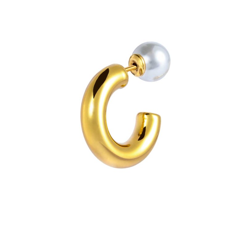 Mono orecchino Marlù cerchietto 1,9cm con perla