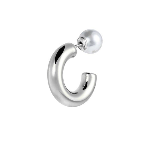 Mono orecchino Marlù cerchietto 1,9cm con perla