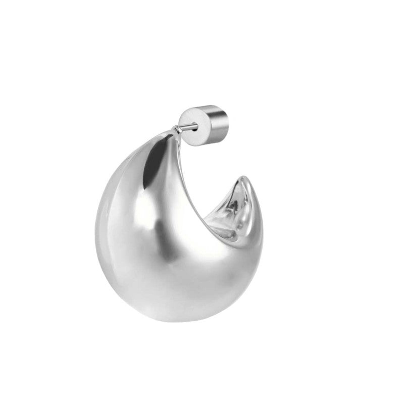 Mono orecchino Marlù cerchietto bombato 2,2cm con perla