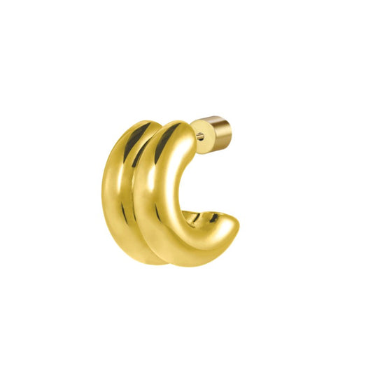 Mono orecchino Marlù Cerchietto doppio 1,5cm con perla