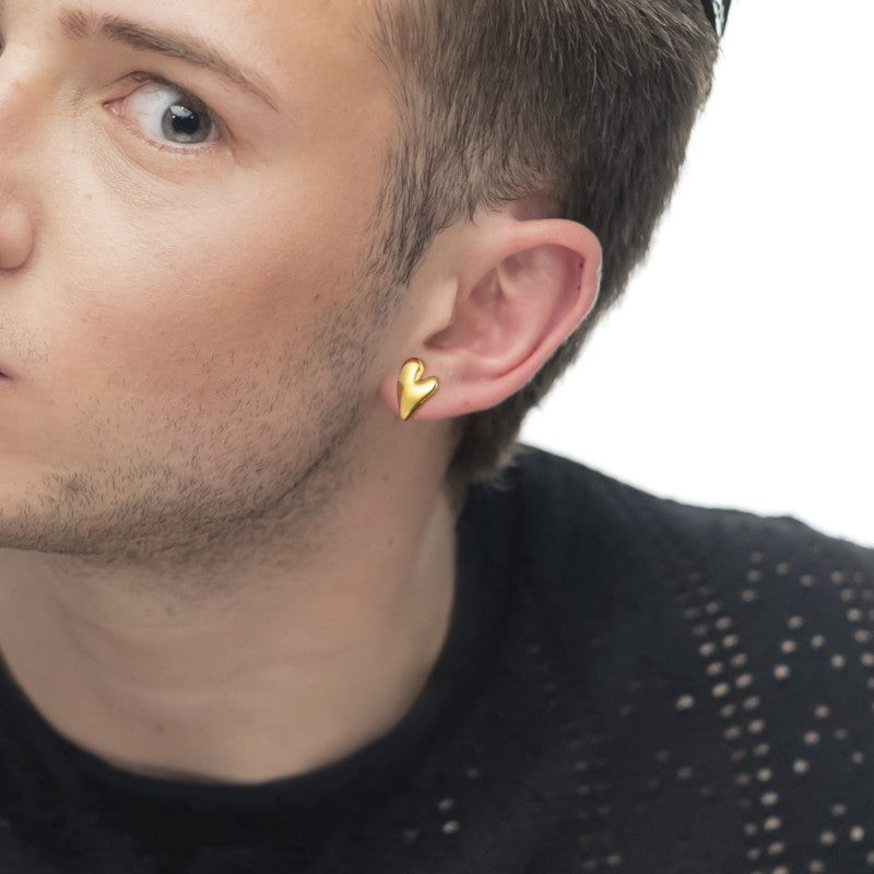 Mono orecchino Marlù Cuore irregolare 1,1cm