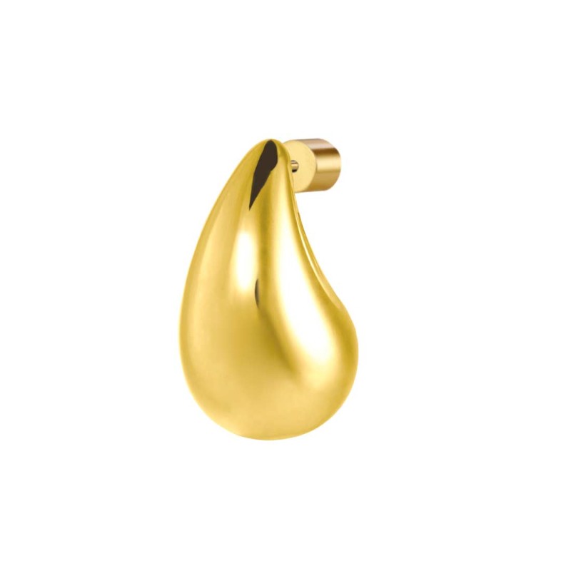 Mono orecchino Marlù goccia bombata 1,8cm con perla