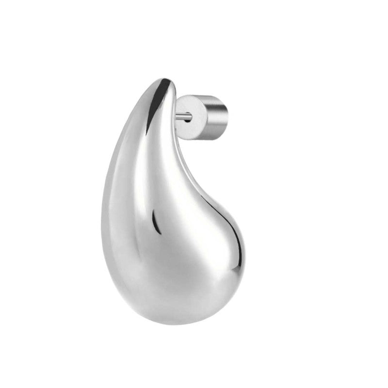 Mono orecchino Marlù goccia bombata 2,6cm con perla