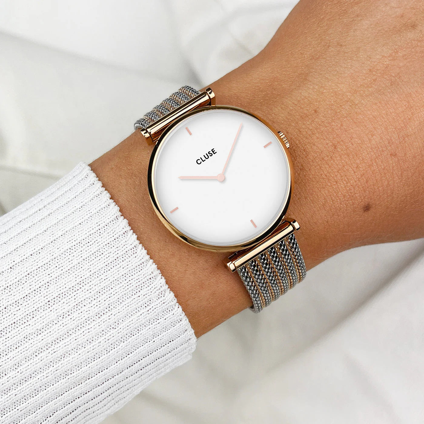 Orologio Cluse Triomphe Mesh Bicolour