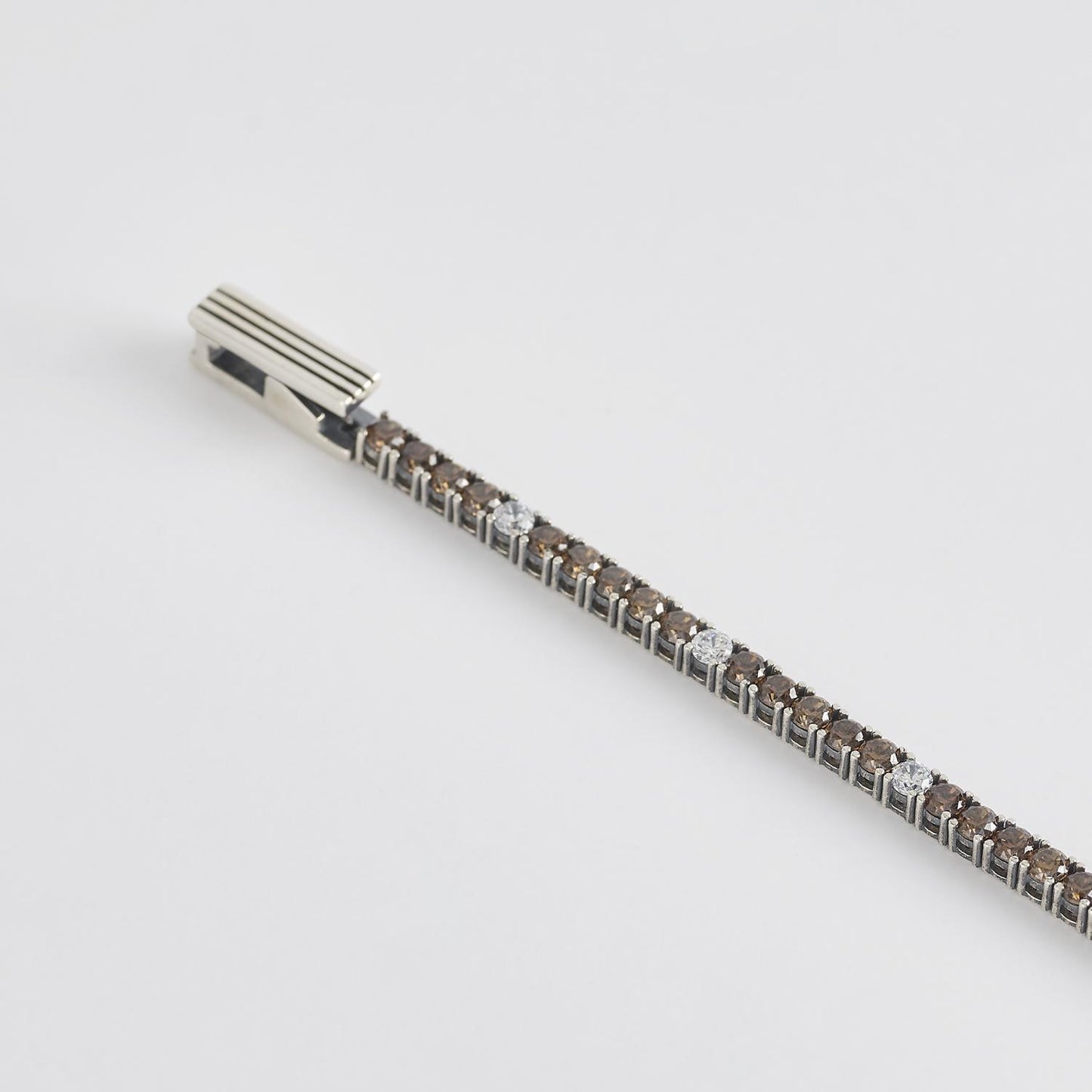 Bracciale Mabina Tennis Club Zirconi Brown e Bianchi