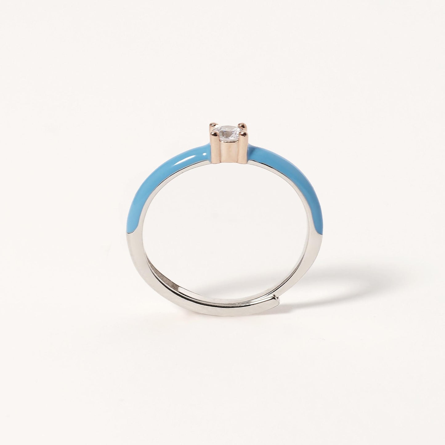 Anello Mabina donna Marshmallow Azzurro