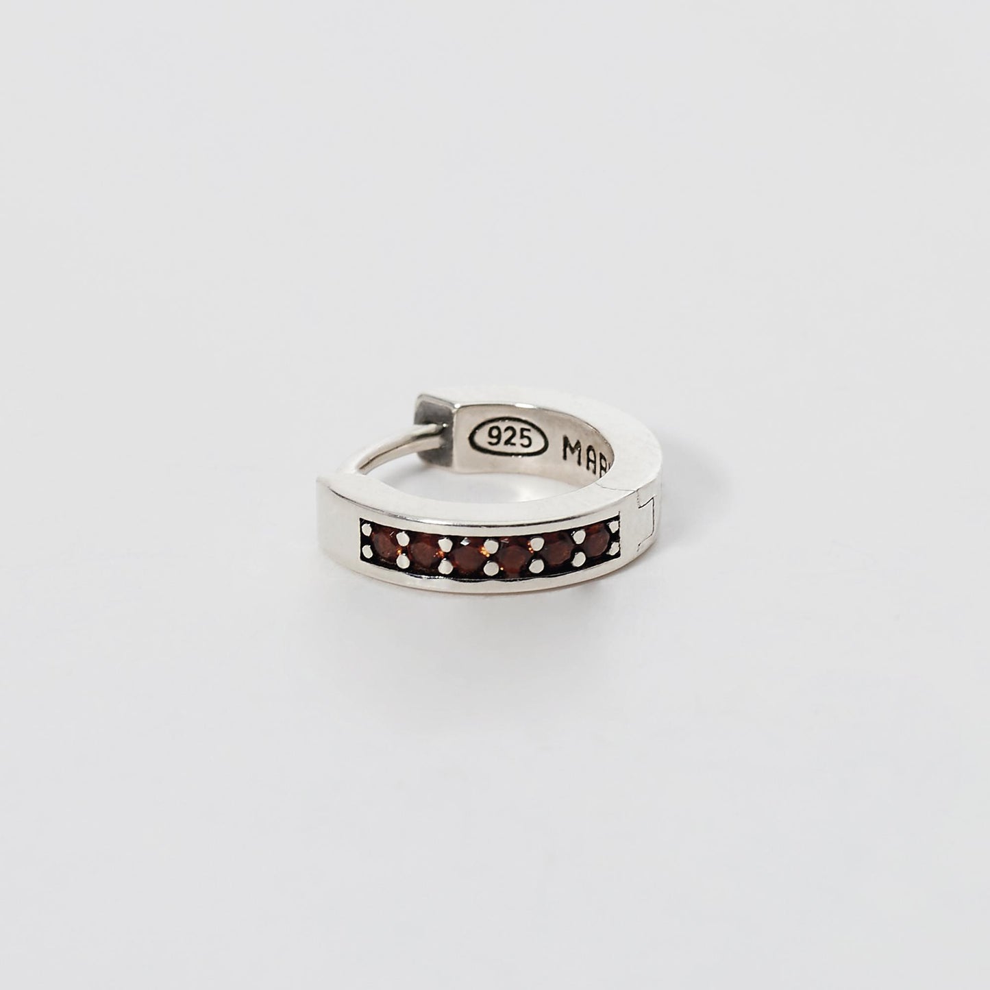 Orecchino Mabina Uomo Zirconi Marroni