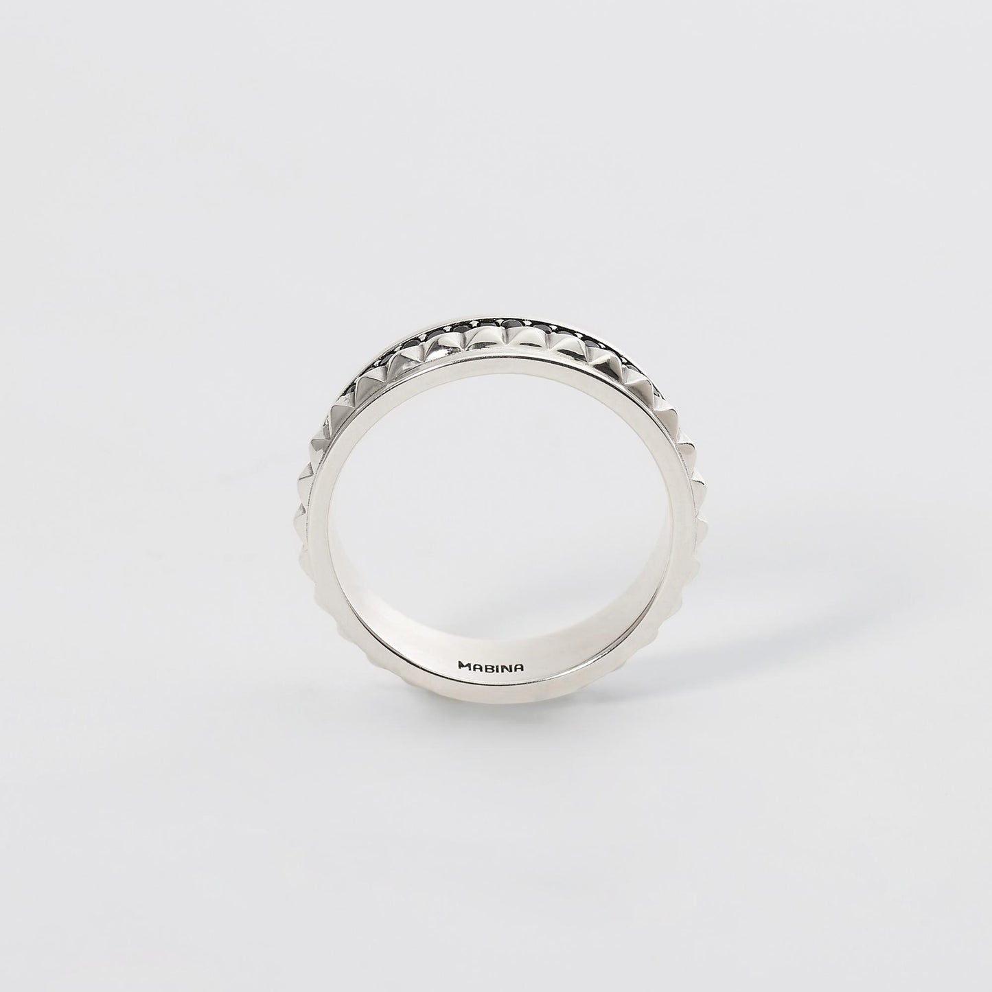 Anello Mabina Uomo Borchie