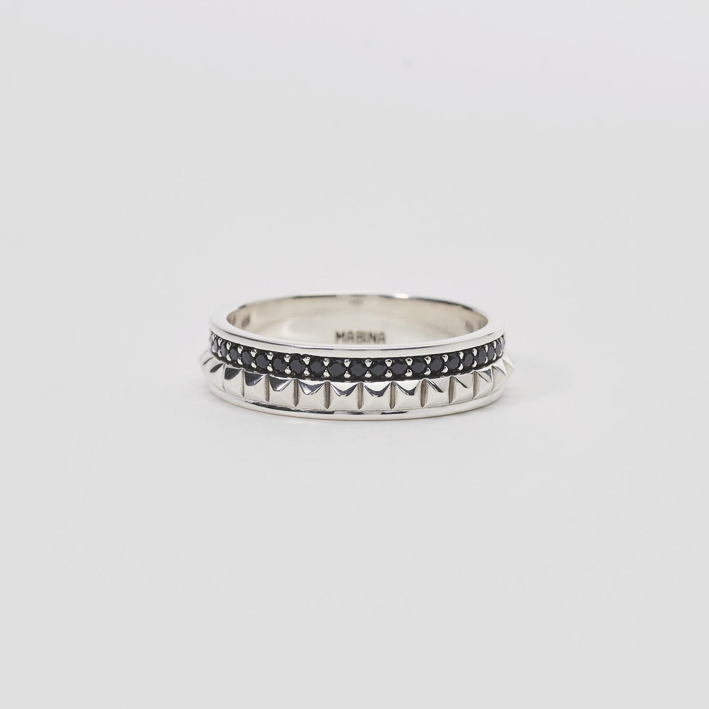 Anello Mabina Uomo Borchie
