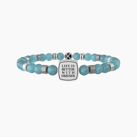 Bracciale Kidult uomo "Life is better with friends"