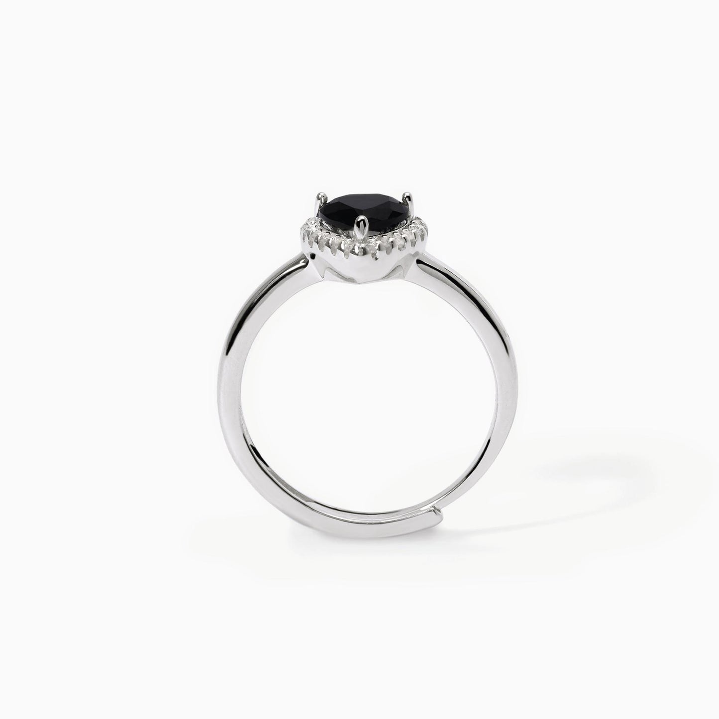 Anello Mabina donna Cuore nero Love affair