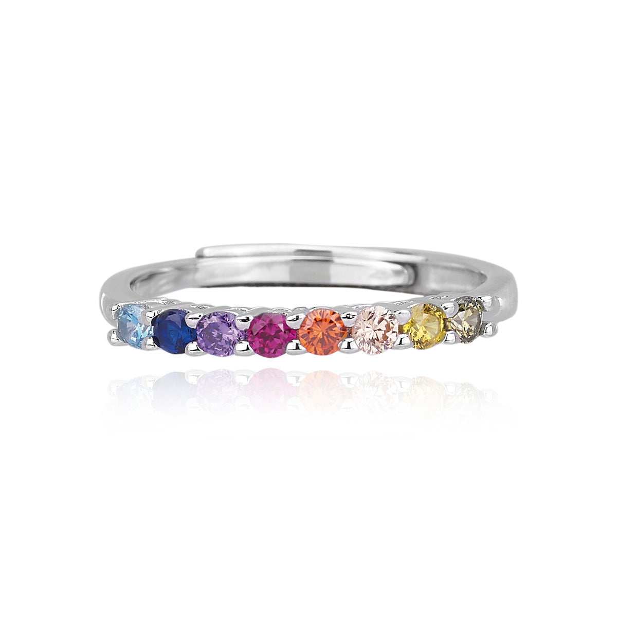 Anello Mabina modello veretta multicolor