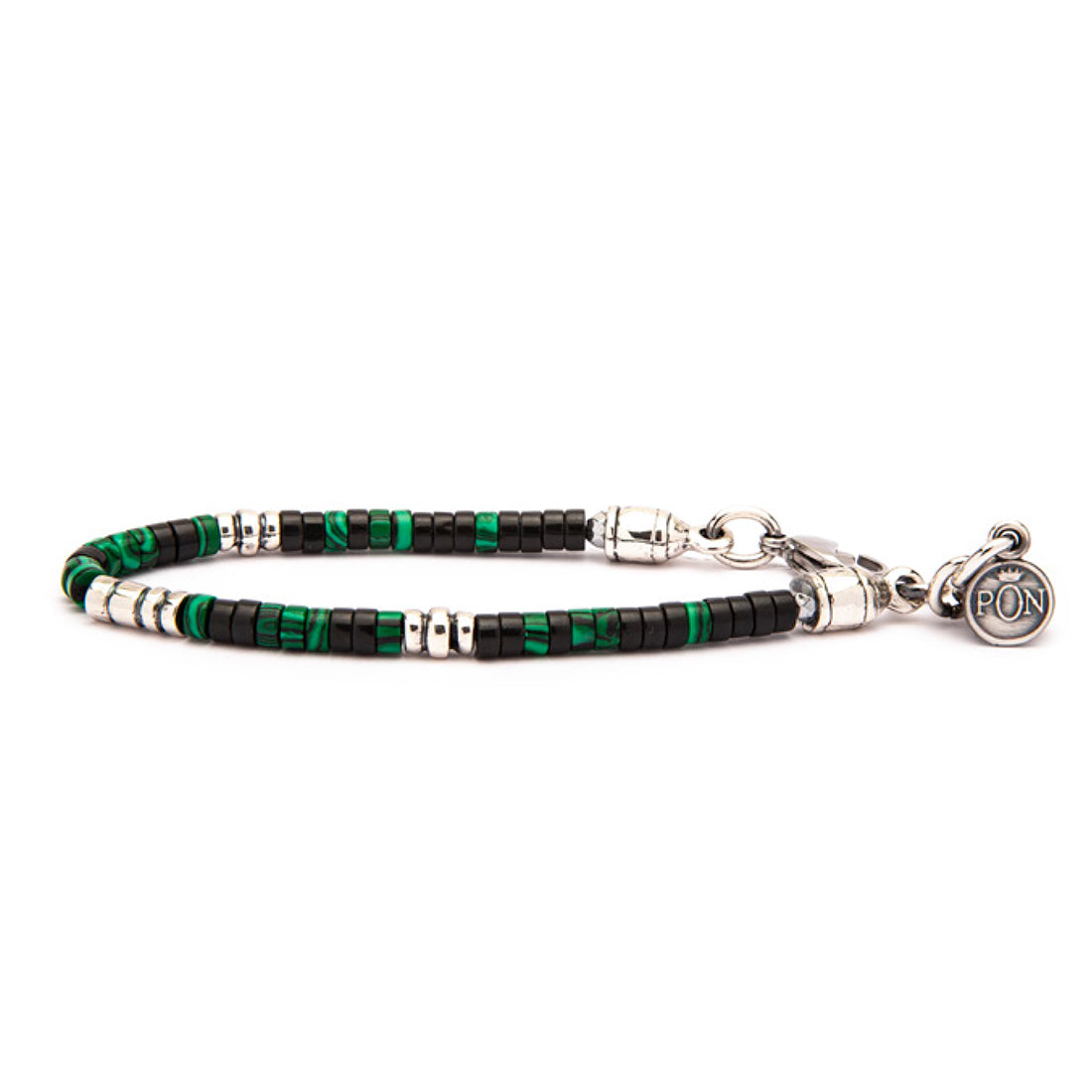 Bracciale Portonovo uomo Onice e malachite