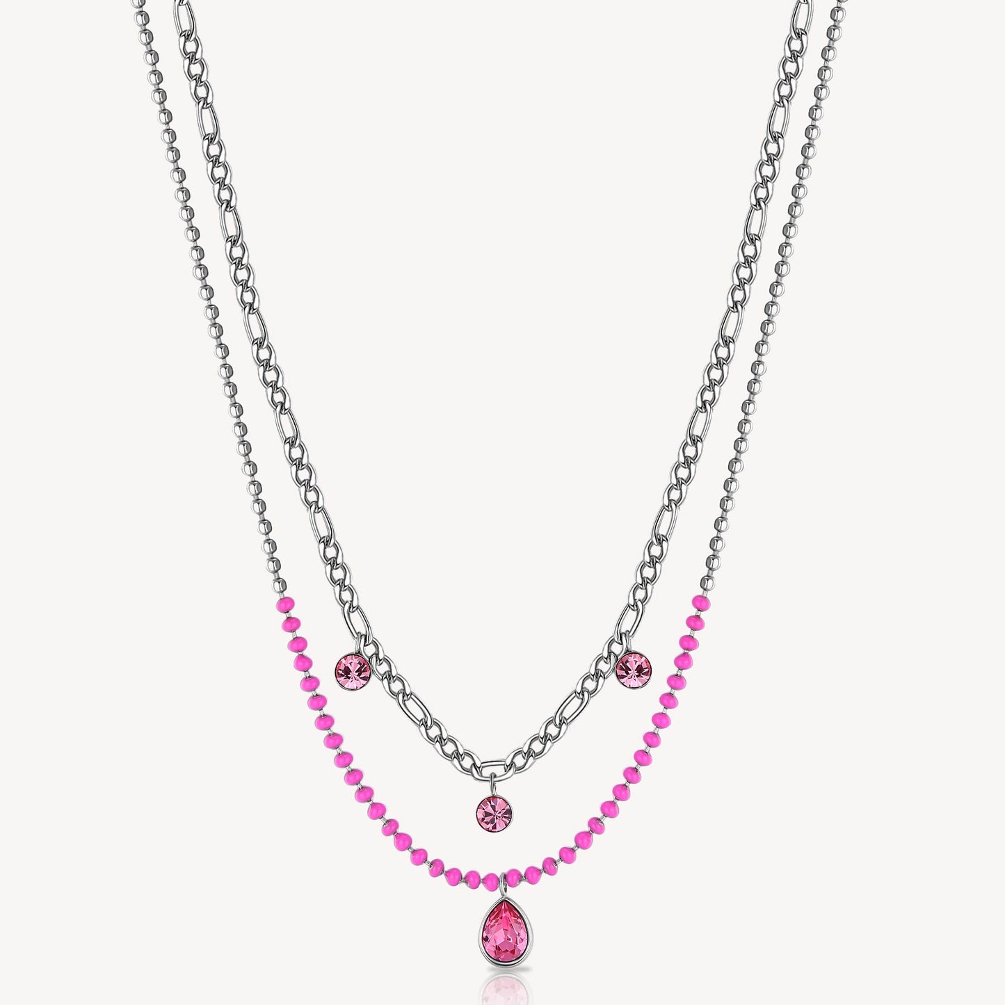 Collana Brosway donna Symphonia Fucsia