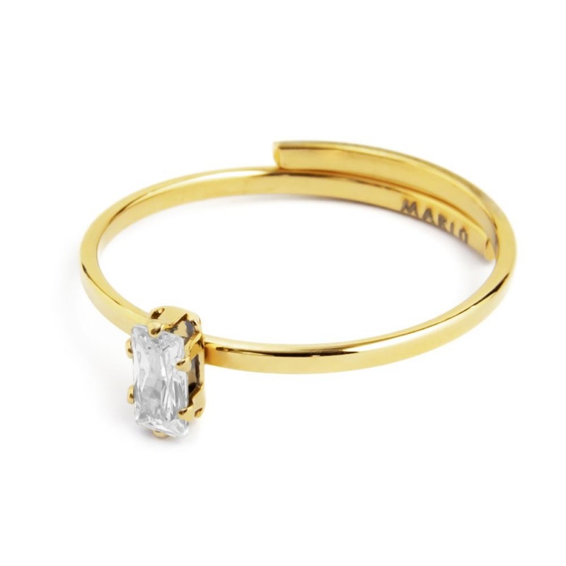 Anello Marlù donna Cristallo baguette bianco
