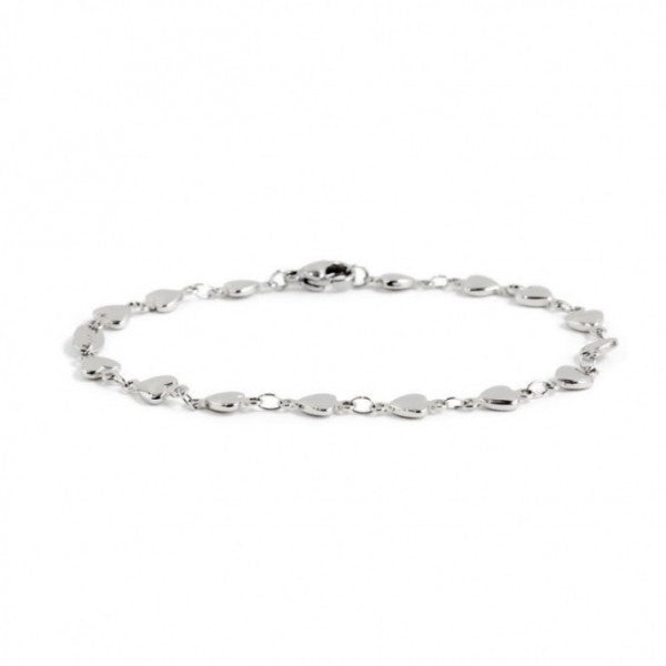 BRACCIALE MARLU' DONNA ACCIAIO CATENA CUORI
