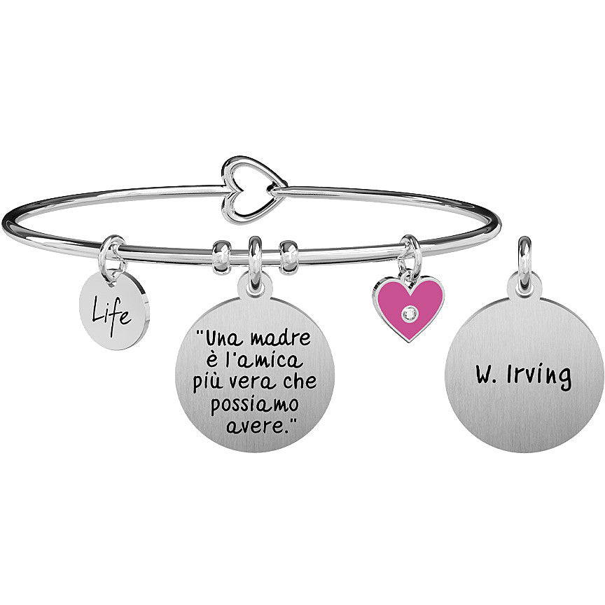 Bracciale Kidult donna "Una madre è l'amica.." Washington Irving