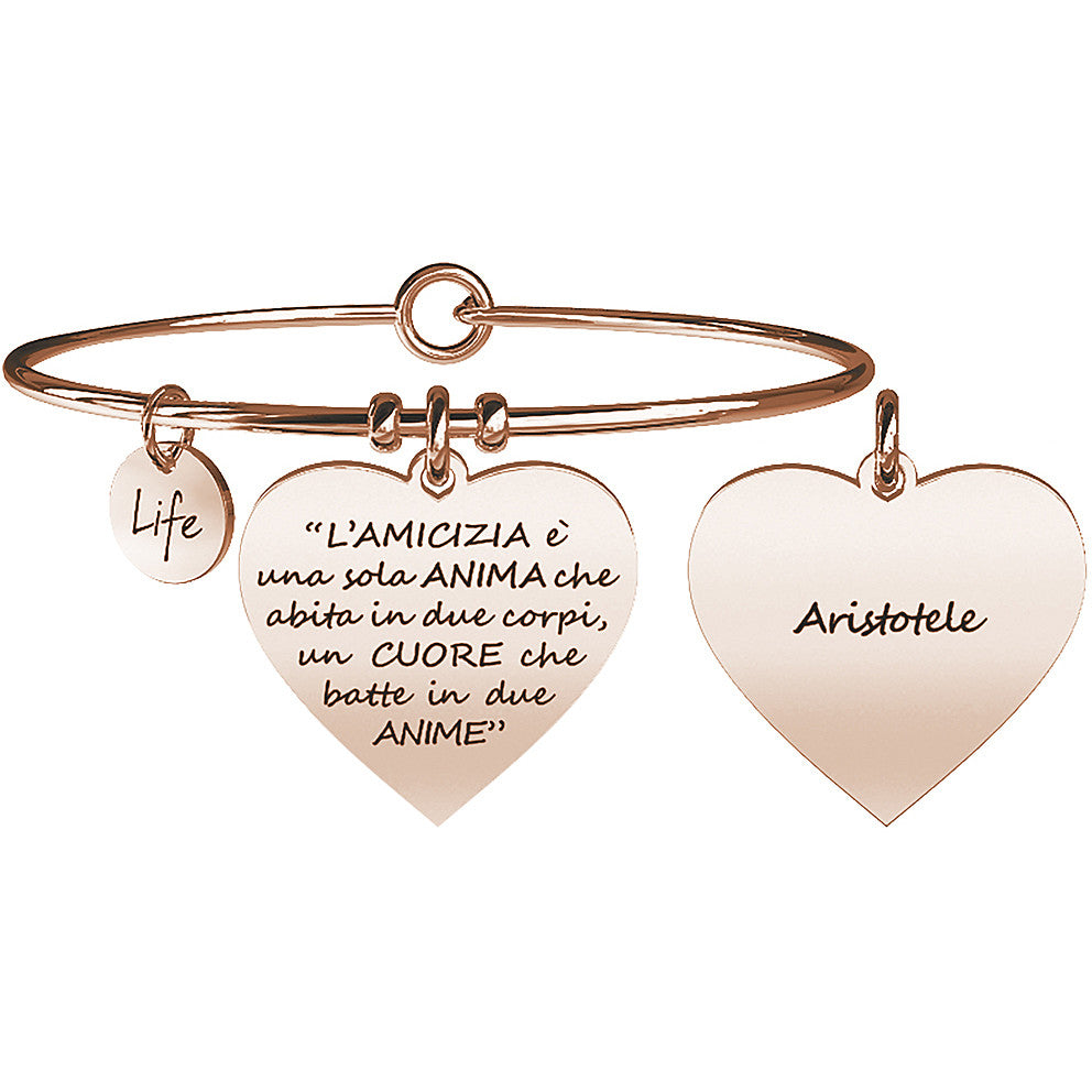 Bracciale Kidult donna "L'amicizia è una sola anima.."