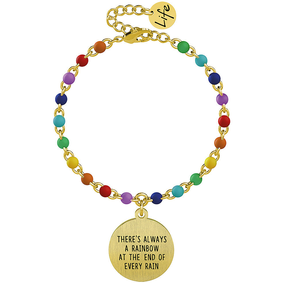 Bracciale Kidult donna "There's always a rainbow.."