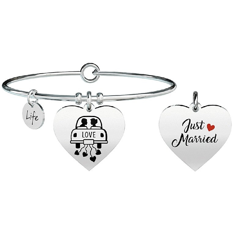 Bracciale Kidult donna Cuore-Just married