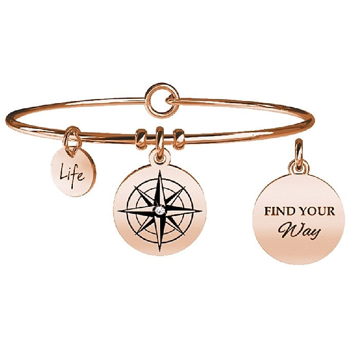 Bracciale Kidult donna Rosa dei venti-Direzione